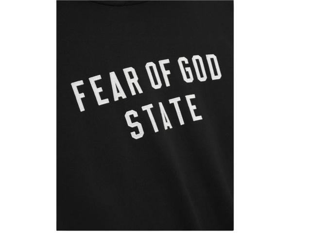 Fear of God Fear Of God Essentials 90s Fit Fleece Hoodie Jet Black - view 3