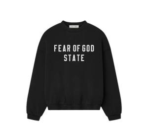 Buy Fear Of God Essentials 90s Crewneck Sweatshirt Jet Black at Sasom – Authentic and Ready to Ship