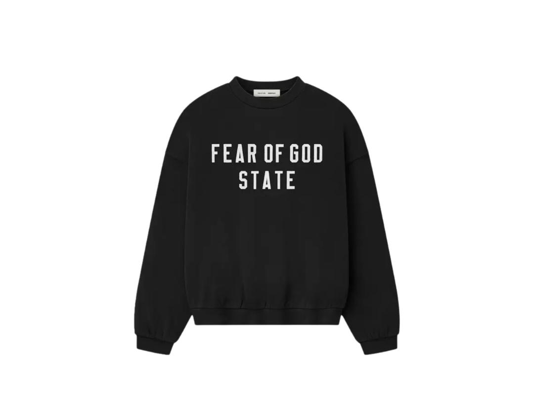Fear of God Fear Of God Essentials 90s Crewneck Sweatshirt Jet Black