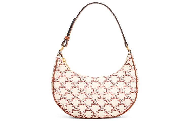 Celine Celine AVA Leather Shoulder Bag Women's Pink