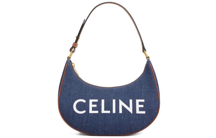 Celine Celine Fabric With Cow Leather Handbag, Shoulder Bag Women's