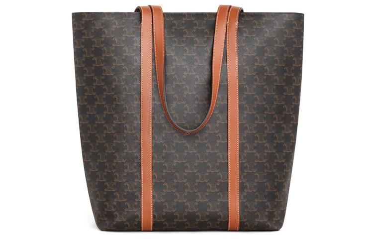 Celine Celine Fabric Tote Bag Shopping Bag Shoulder Bags Unisex Tawny