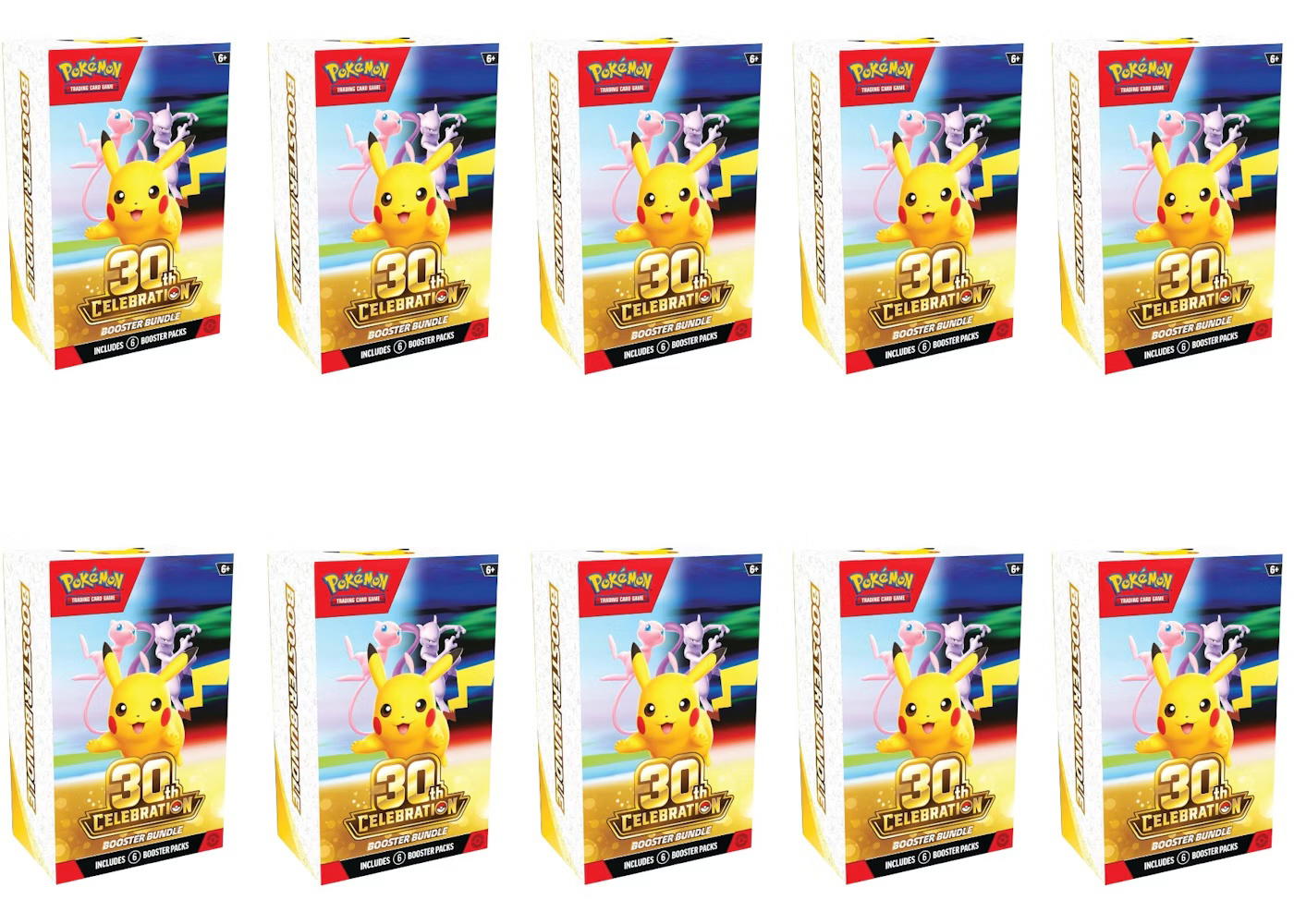 Pokemon 2026 Pokémon Mega Evolution 30th Celebration Booster Bundle 10x Lot