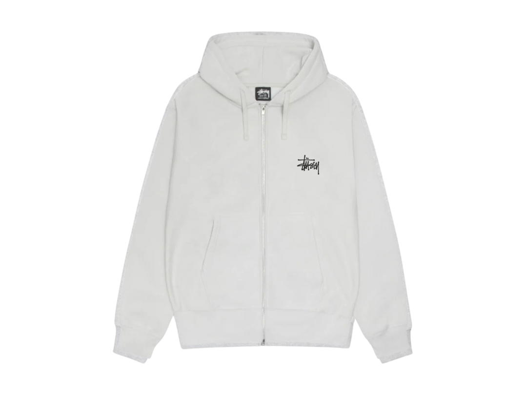 Stussy Stussy Basic Stussy Zip Hoodie Fog 2024