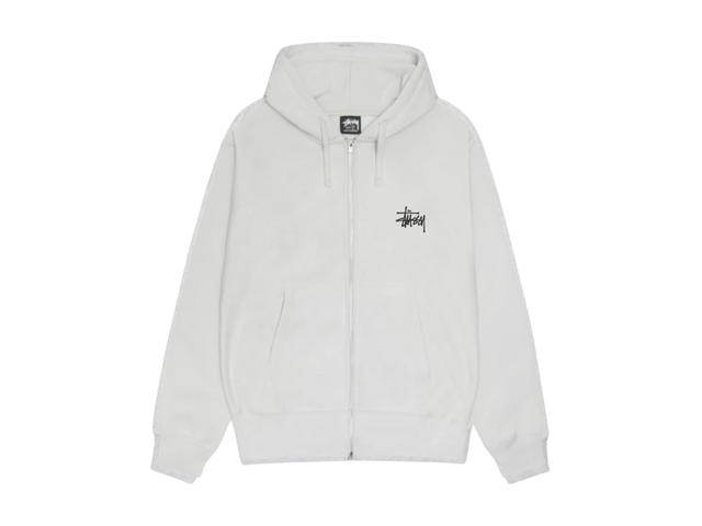 Stussy Stussy Basic Stussy Zip Hoodie Fog 2024 - view 1