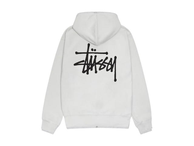 Stussy Stussy Basic Stussy Zip Hoodie Fog 2024 - view 2