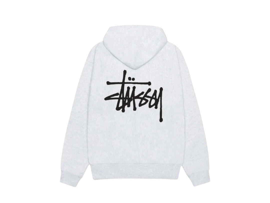 Stussy Stussy Basic Stüssy Zip Hoodie Ash Heather