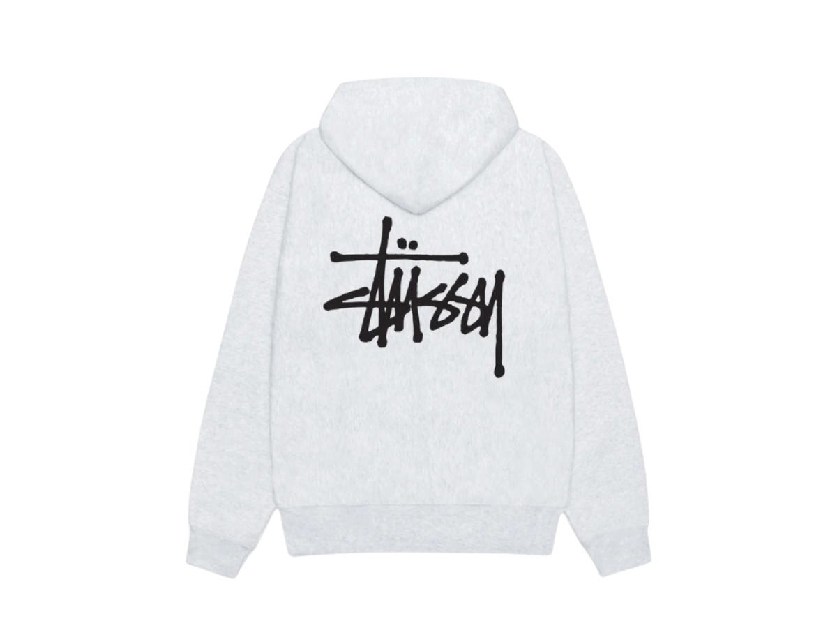 Stussy Stussy Basic Stüssy Zip Hoodie Ash Heather