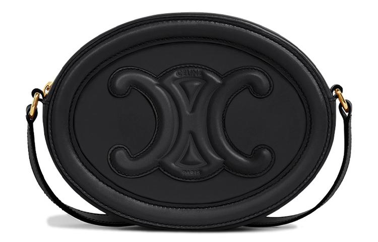 Celine Celine Triomphe Round Bag Black