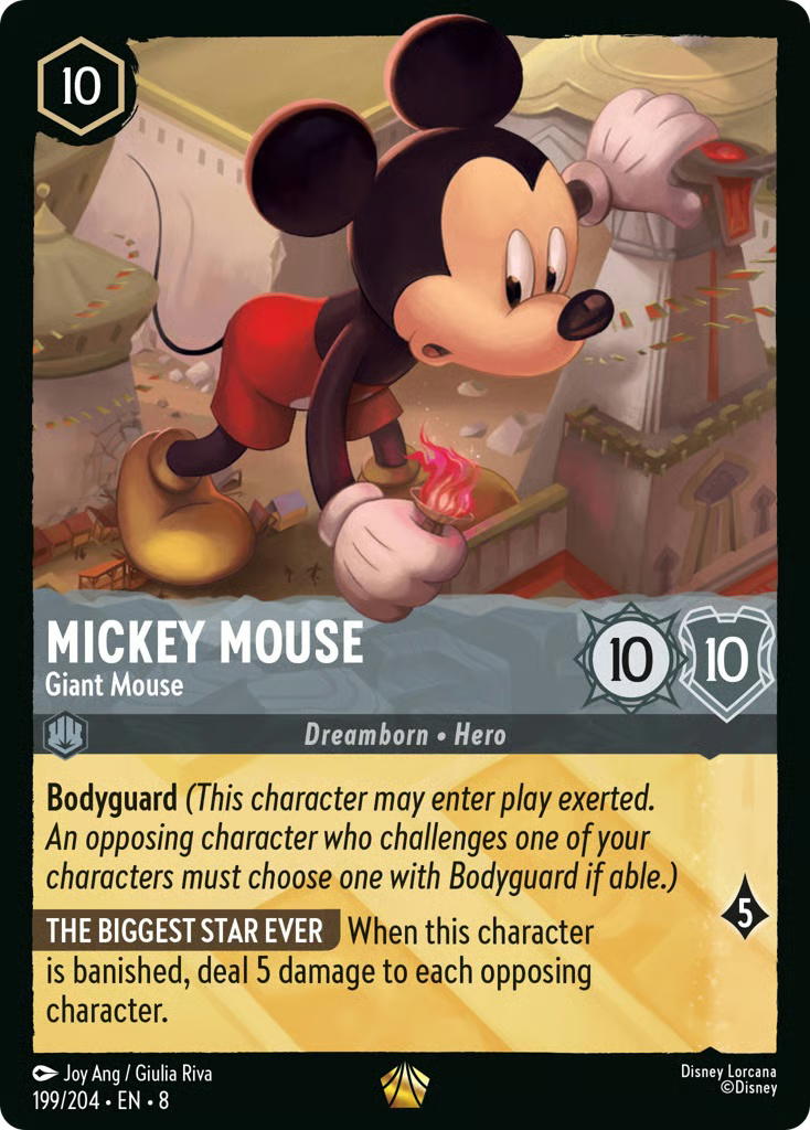 Disney Lorcana Disney Lorcana Mickey Mouse Giant Mouse L [199/204] Reign of Jafar [Foil] (EN)