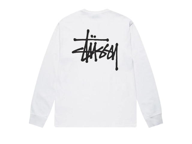 Stussy Stussy Basic Long-Sleeve Tee White - view 1