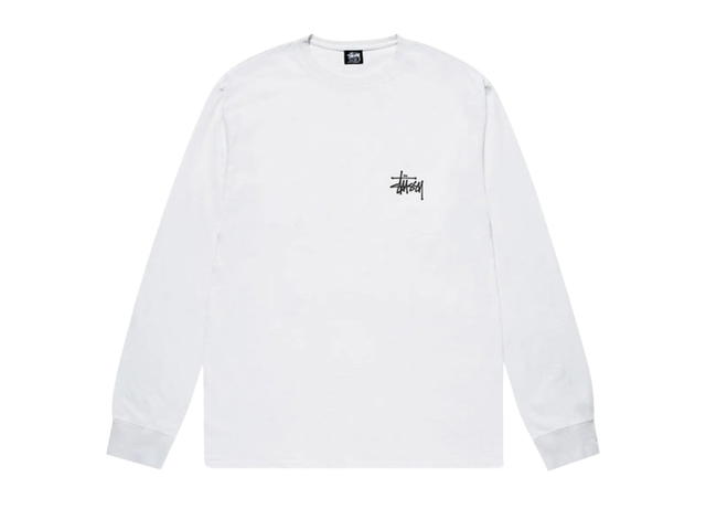 Stussy Stussy Basic Long-Sleeve Tee White - view 2