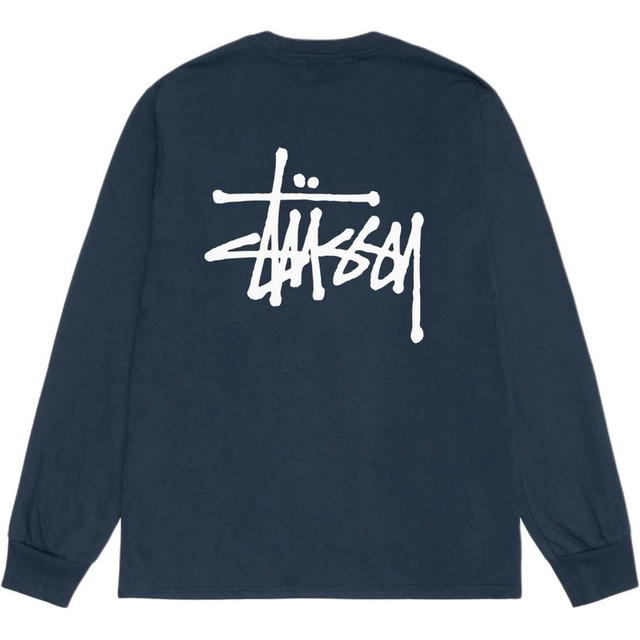 Stussy Stussy Basic Long Sleeve Tee - Marine Blue - view 1