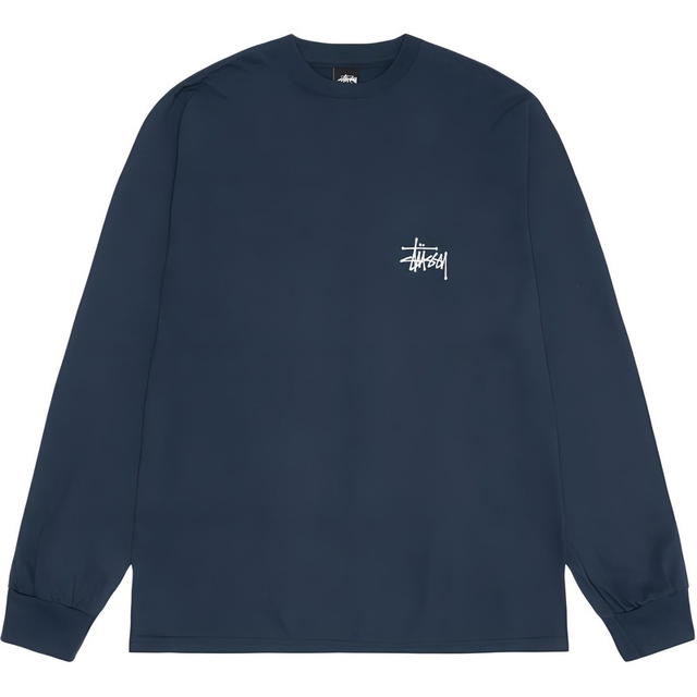 Stussy Stussy Basic Long Sleeve Tee - Marine Blue - view 2