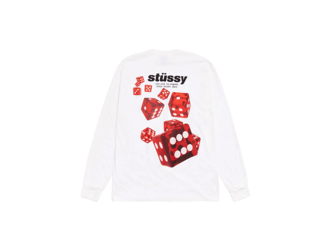 Stussy Stussy Rollers Ls Tee White