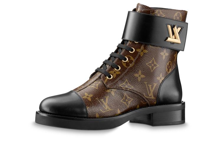 Louis Vuitton Louis Vuitton Wonderland Short Ankle Boots Women's Brown Black