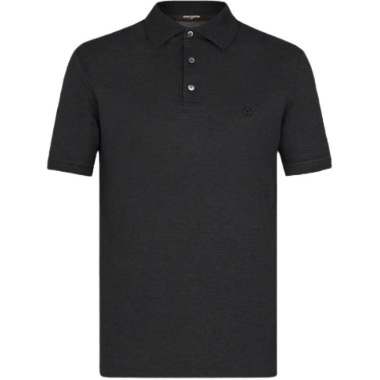 Louis Vuitton Louis Vuitton New Quarterly Products Of LV Polo Shirt Men's Black