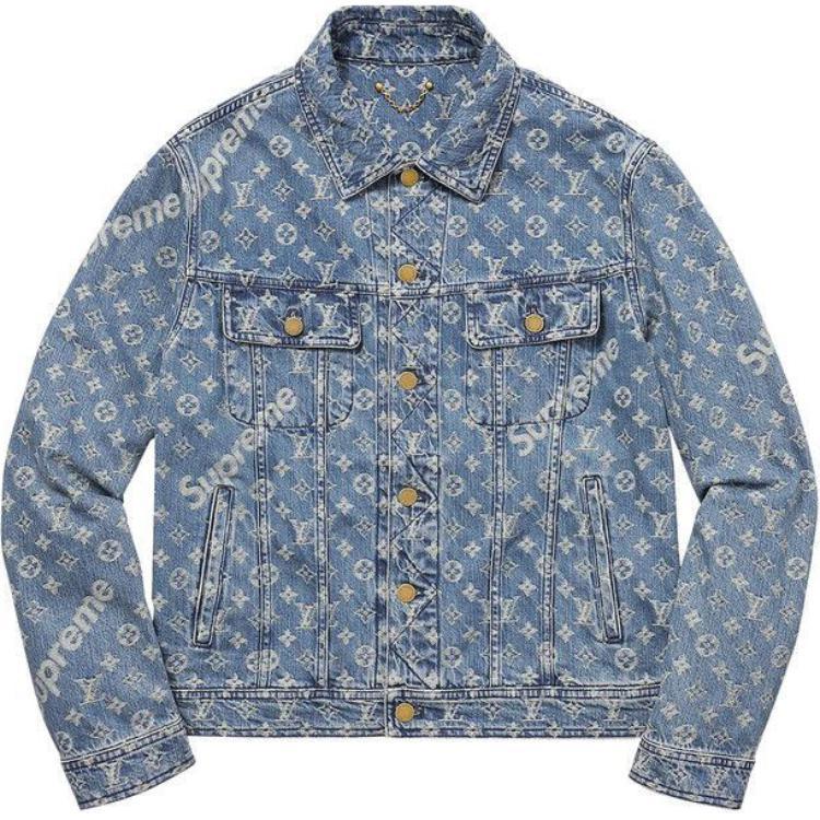 Louis Vuitton Supreme X Louis Vuitton Jacquard Denim Chore Coat