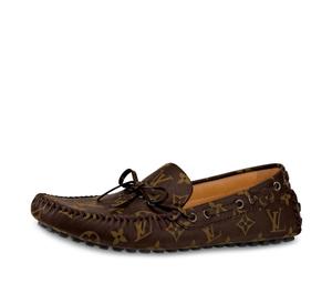 Buy Louis Vuitton Arizona Moccasin Shoes 'Brown Logo Monogram' at Sasom – Authentic and Ready to Ship