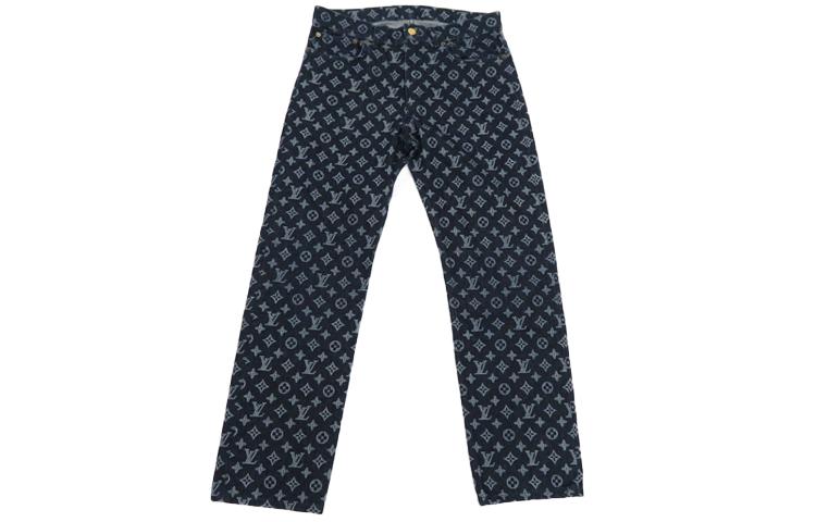 Louis Vuitton Louis Vuitton New Quarterly Products Of LV Jeans Men Blue