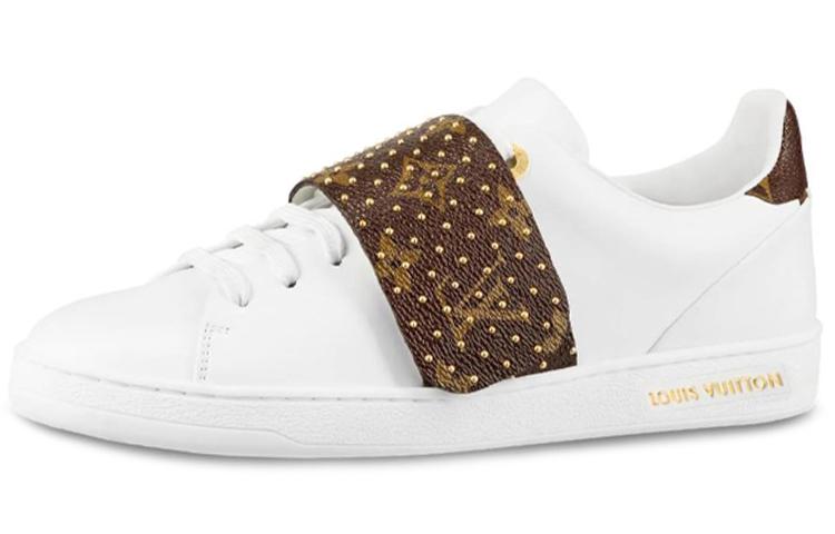 Louis Vuitton Louis Vuitton Lv Frontrow Sports Shoes White/Brown Women's