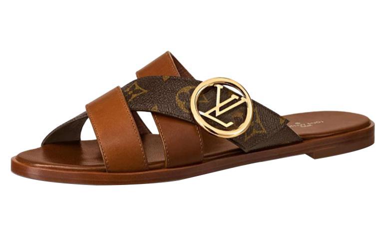 Louis Vuitton Louis Vuitton Lv Horizon Line Sandals 'Brown' Women's