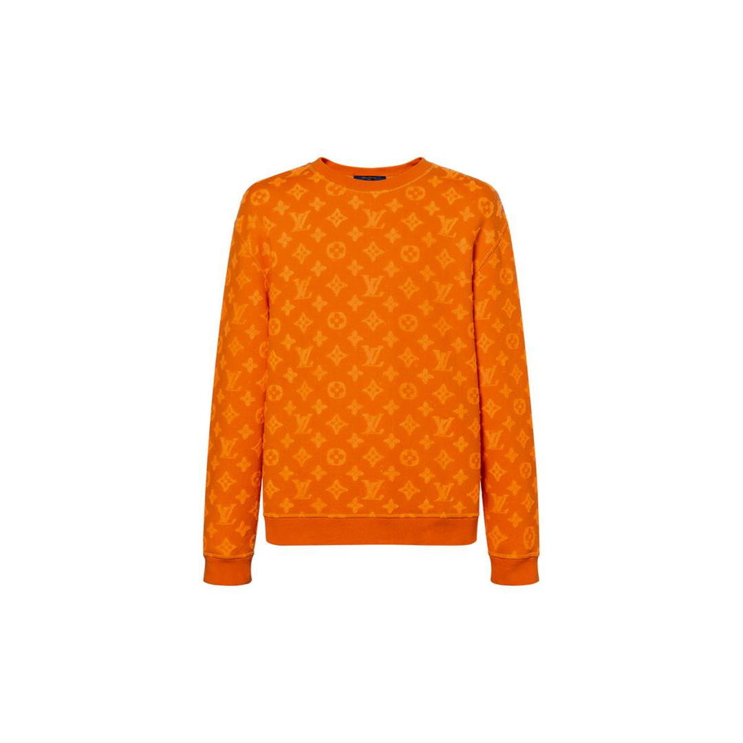 Louis Vuitton Louis Vuitton New Quarterly Products Of LV Sweaters Men Orange