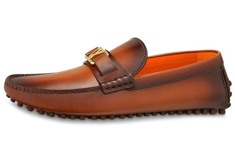 Louis Vuitton Louis Vuitton Hockenheim Casual Shoes Men Chestnut/Orange