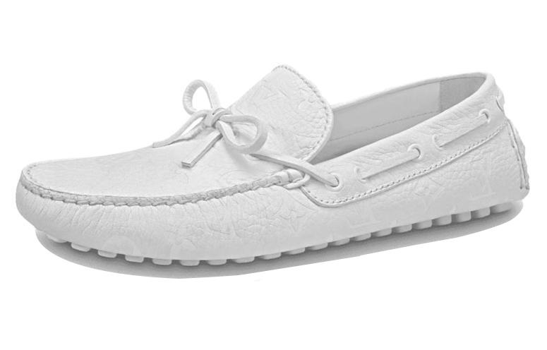 Louis Vuitton Louis Vuitton Arizona Moccasin Shoes 'White Logo Monogram'