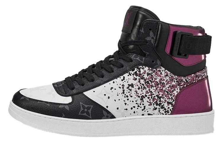 Louis Vuitton Louis Vuitton Rivoli Ankle Sneakers 'Metallic Purple With Black Monogram'