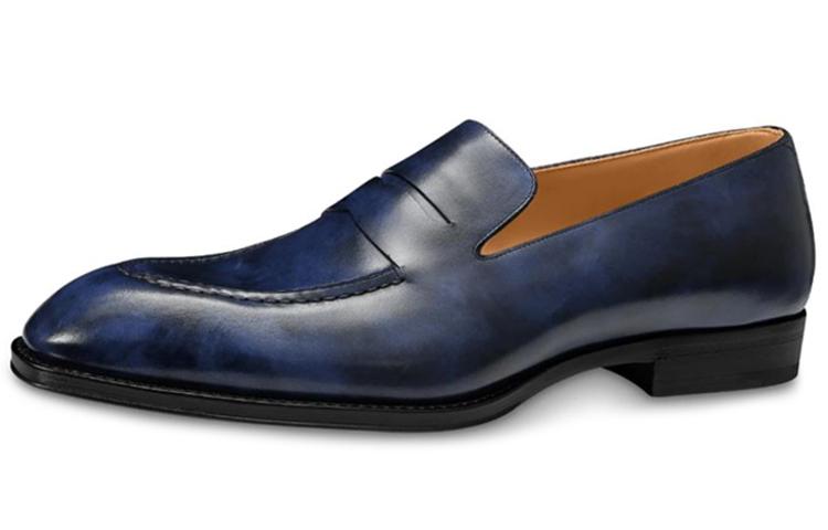 Louis Vuitton Louis Vuitton Vendome Men's Casual Shoes Men's Sea Blue