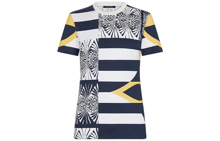 Louis Vuitton Louis Vuitton New Quarterly Products Of LV T Shirt Women's Blue