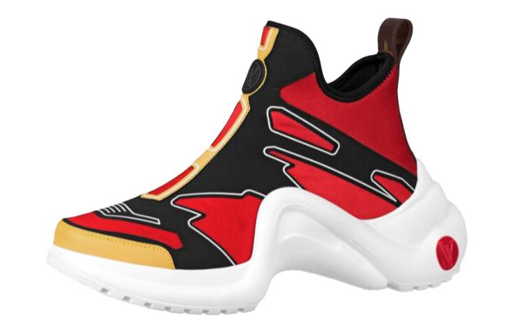 Louis Vuitton Louis Vuitton Archlight Ankle Sneakers 'Red Yellow Black' Women's