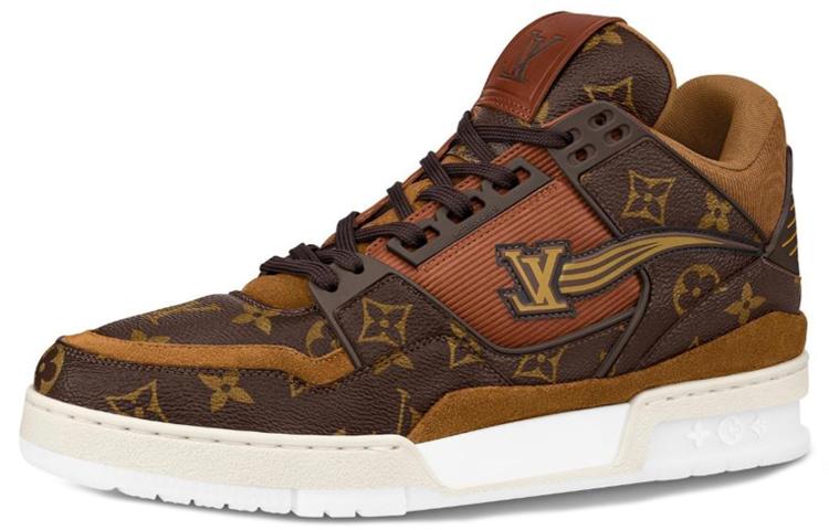 Louis Vuitton Louis Vuitton Trainer Ankle Sneakers 'Brown Monogram'