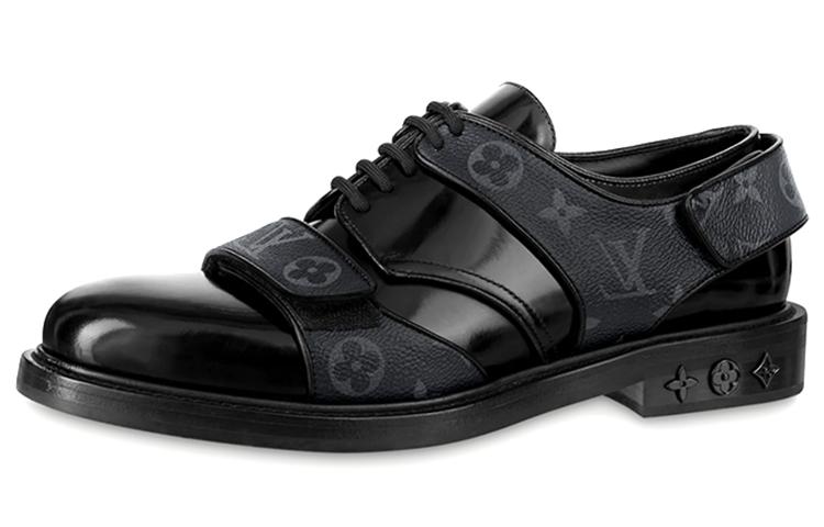 Louis Vuitton Louis Vuitton Derby Harness Casual Shoes Men's Black