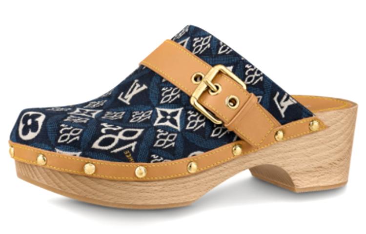 Louis Vuitton Louis Vuitton Cottage Wrap-toe Slippers Women's Blue