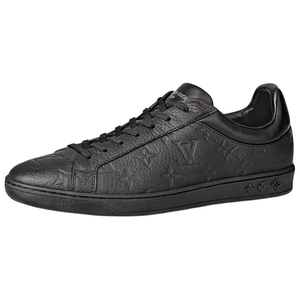 Louis Vuitton Louis Vuitton Luxembourg Low Top Skateboard Shoes Men's Black
