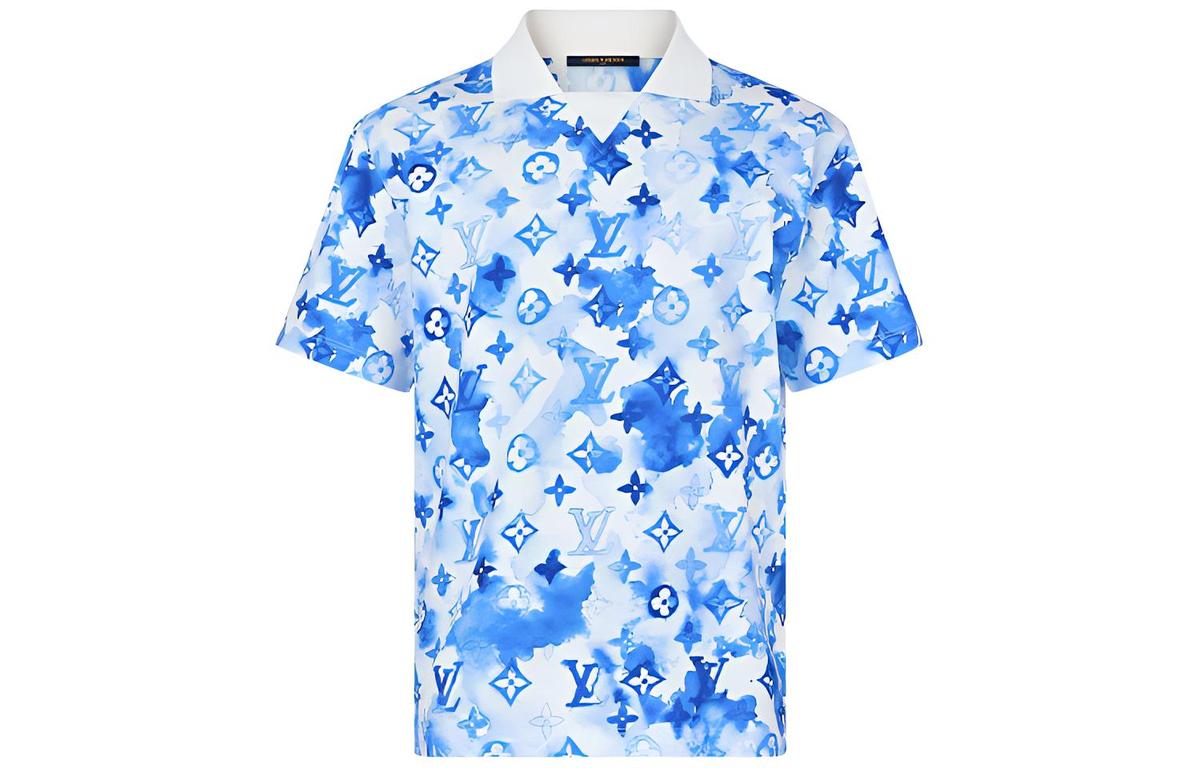 Louis Vuitton Louis Vuitton New Quarterly Products Of LV Polo Shirts Men Blue