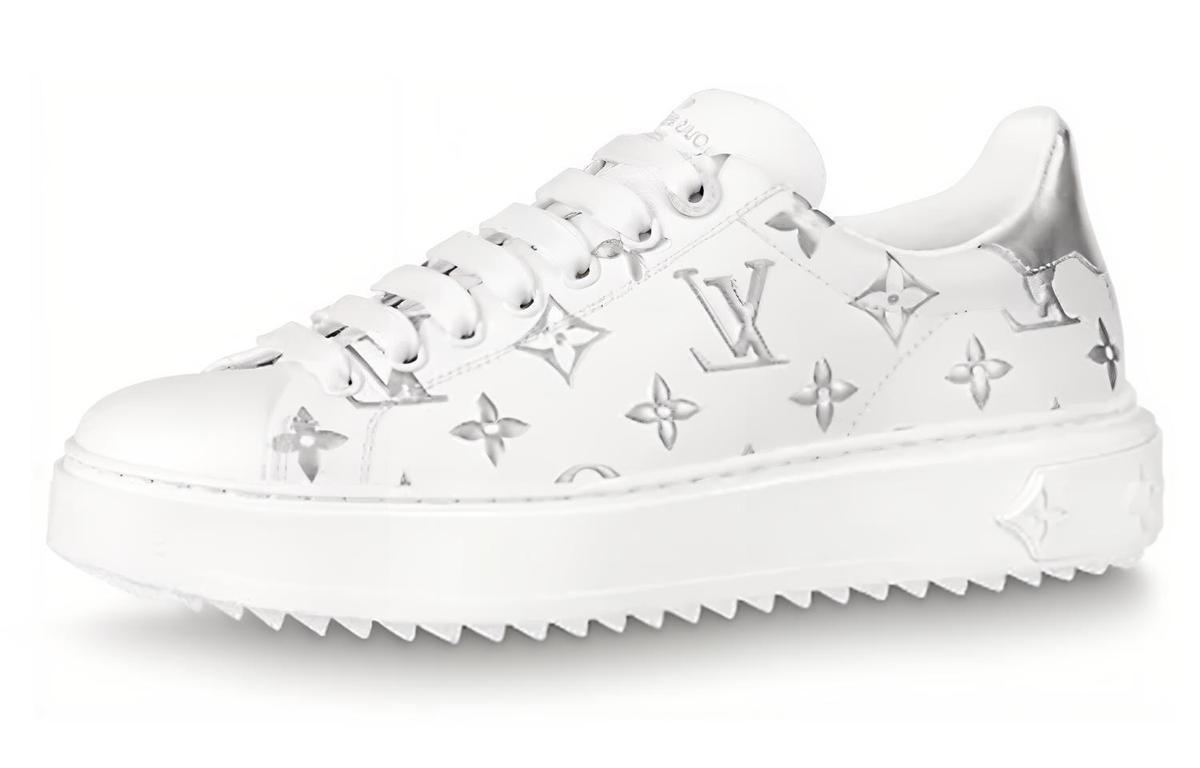 Louis Vuitton Louis Vuitton Time Out Sneakers 'White With Silver Monogram' Women's
