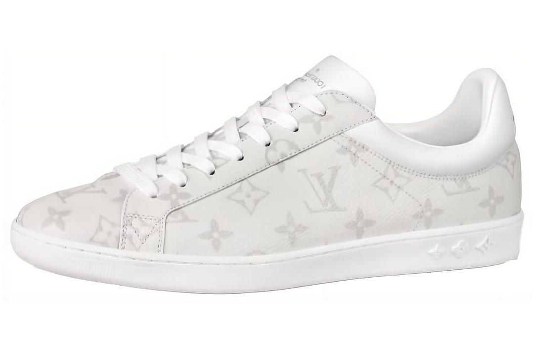 Louis Vuitton Louis Vuitton Luxembourg Low-Top Stylish Skateboarding Shoes Men's Gray White