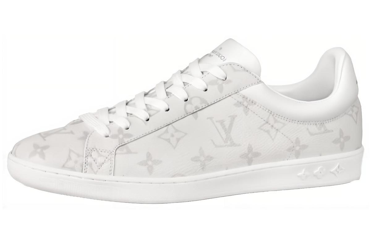 Louis Vuitton Louis Vuitton Luxembourg Low-Top Stylish Skateboarding Shoes Men's Gray White