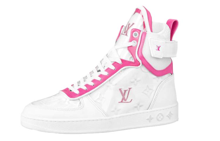 Louis Vuitton Louis Vuitton Boombox Ankle Sneakers 'White Pink' Women's