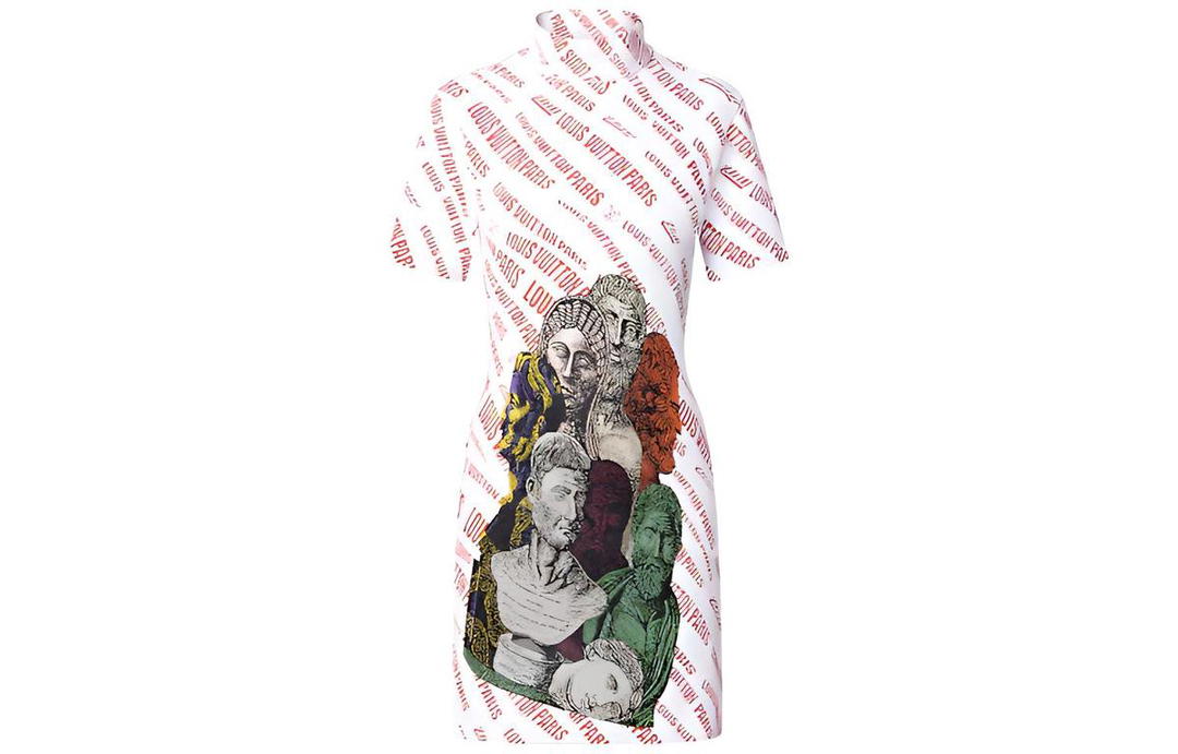 Louis Vuitton Louis Vuitton New Quarterly Products Of LV Short-Sleeved Dresses Women's White