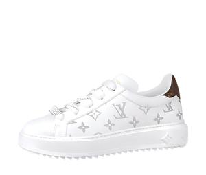 Buy Louis Vuitton Time Out Sneakers 'White With Silver Monogram' Women's at Sasom – Authentic and Ready to Ship