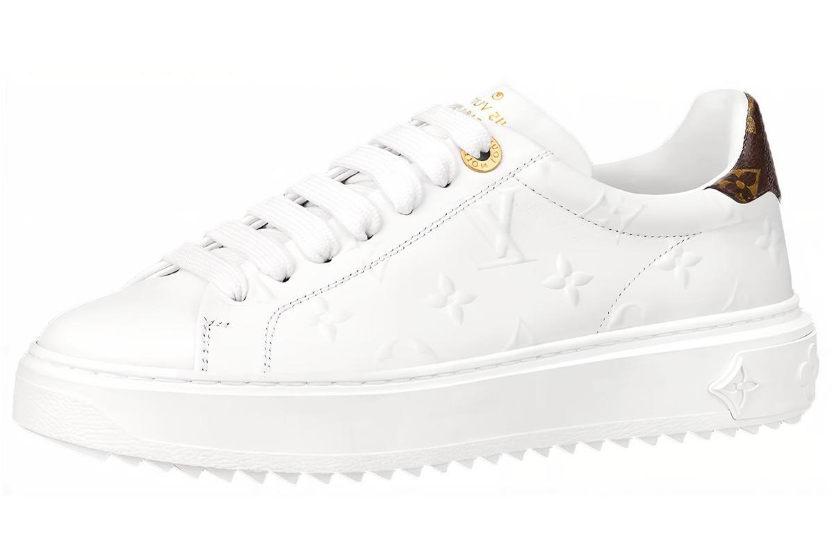 Louis Vuitton Louis Vuitton Time Out Sneakers 'White With White Monogram' Women's