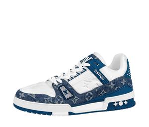 Buy Louis Vuitton Trainer White Blue at Sasom – Authentic and Ready to Ship