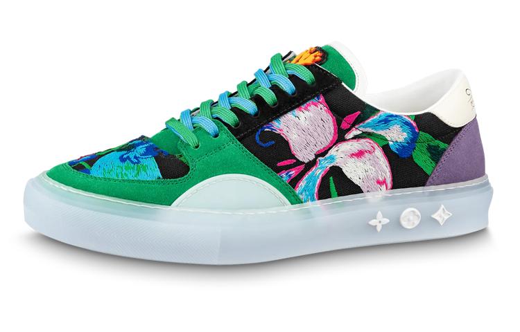 Louis Vuitton Louis Vuitton Ollie Stylish Skateboarding Shoes Men's Green