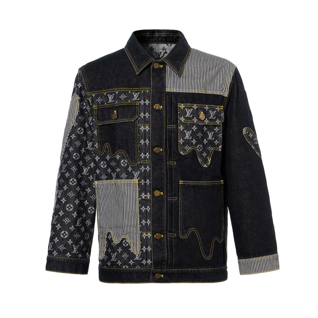 Louis Vuitton Louis Vuitton X Nigo Monogram Crazy Denim Workwear Jacket