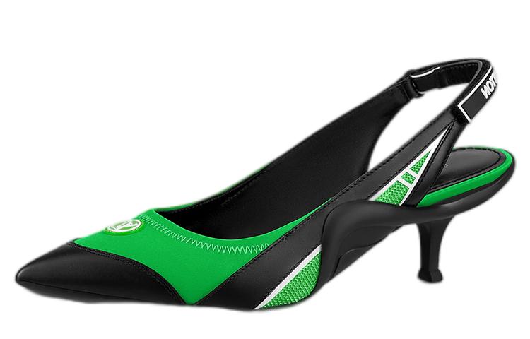 Louis Vuitton Louis Vuitton Slim Heel High Heels Women's Green