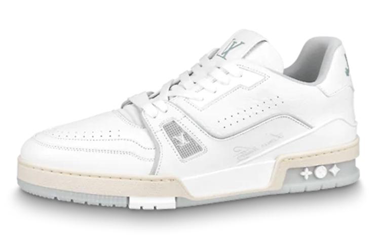 Louis Vuitton Louis Vuitton Trainer White Grey Signature